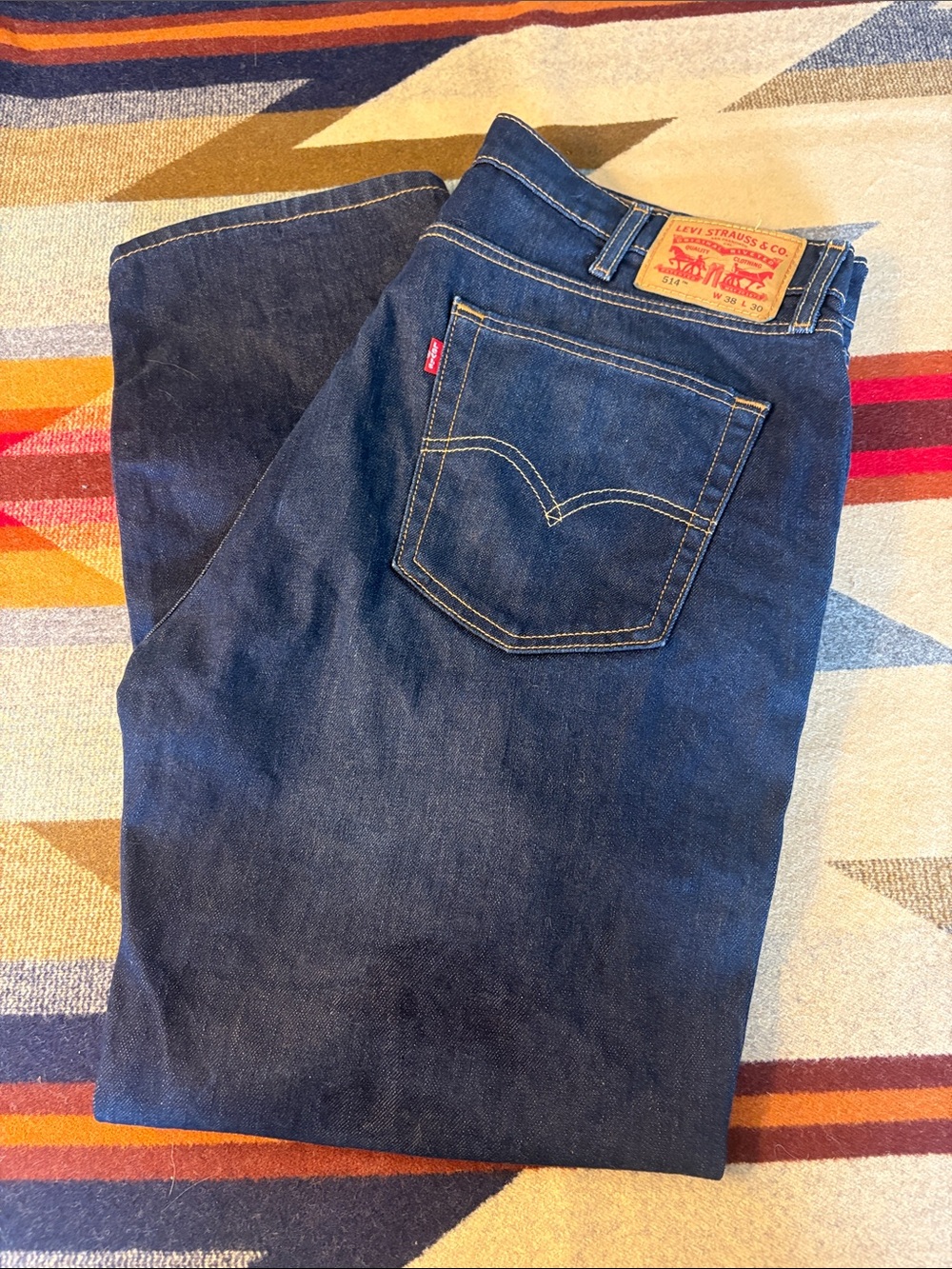 Levi's 514 Men's Dark Blue Jeans - Classic Straight